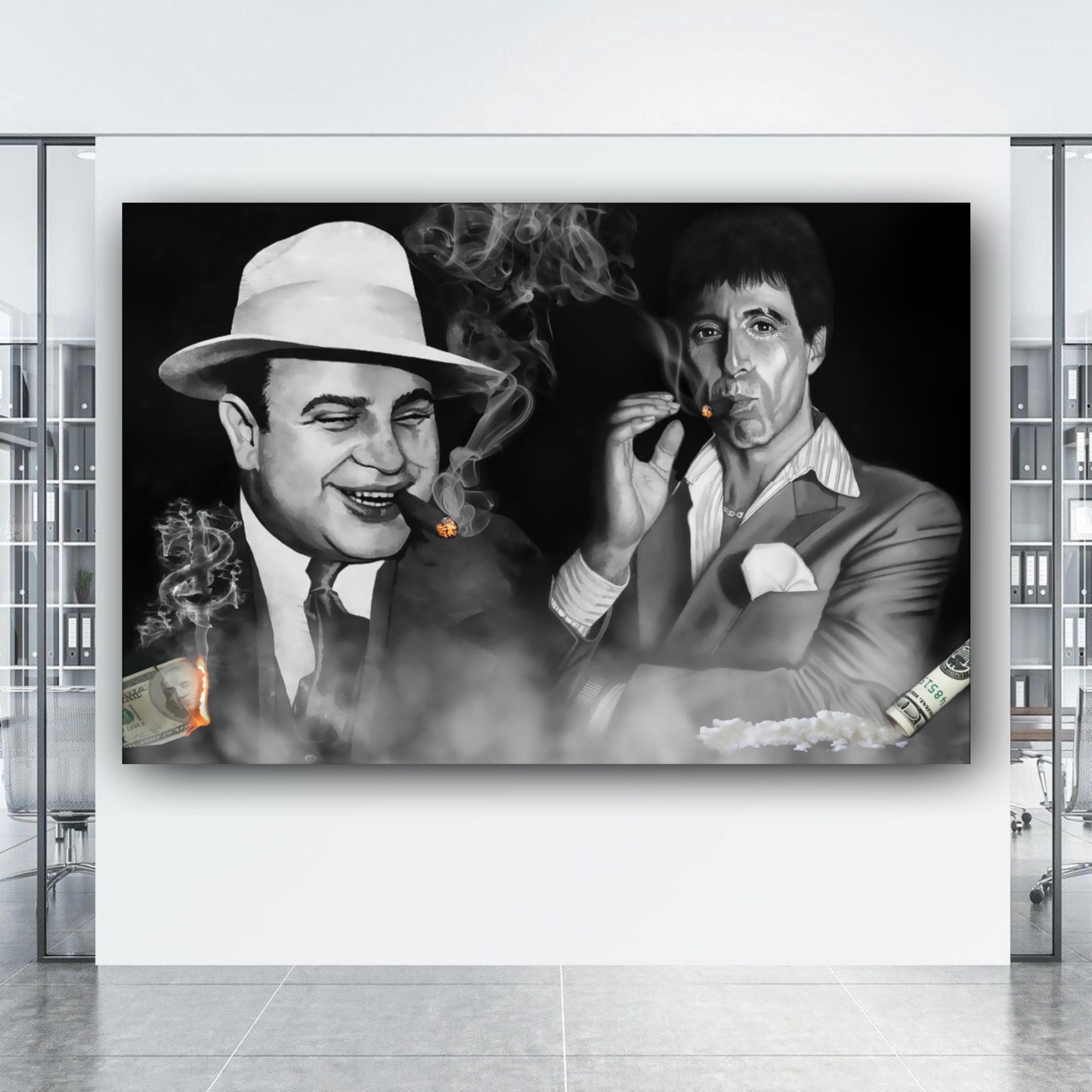 Al Capone Tony Montana mafia artwork