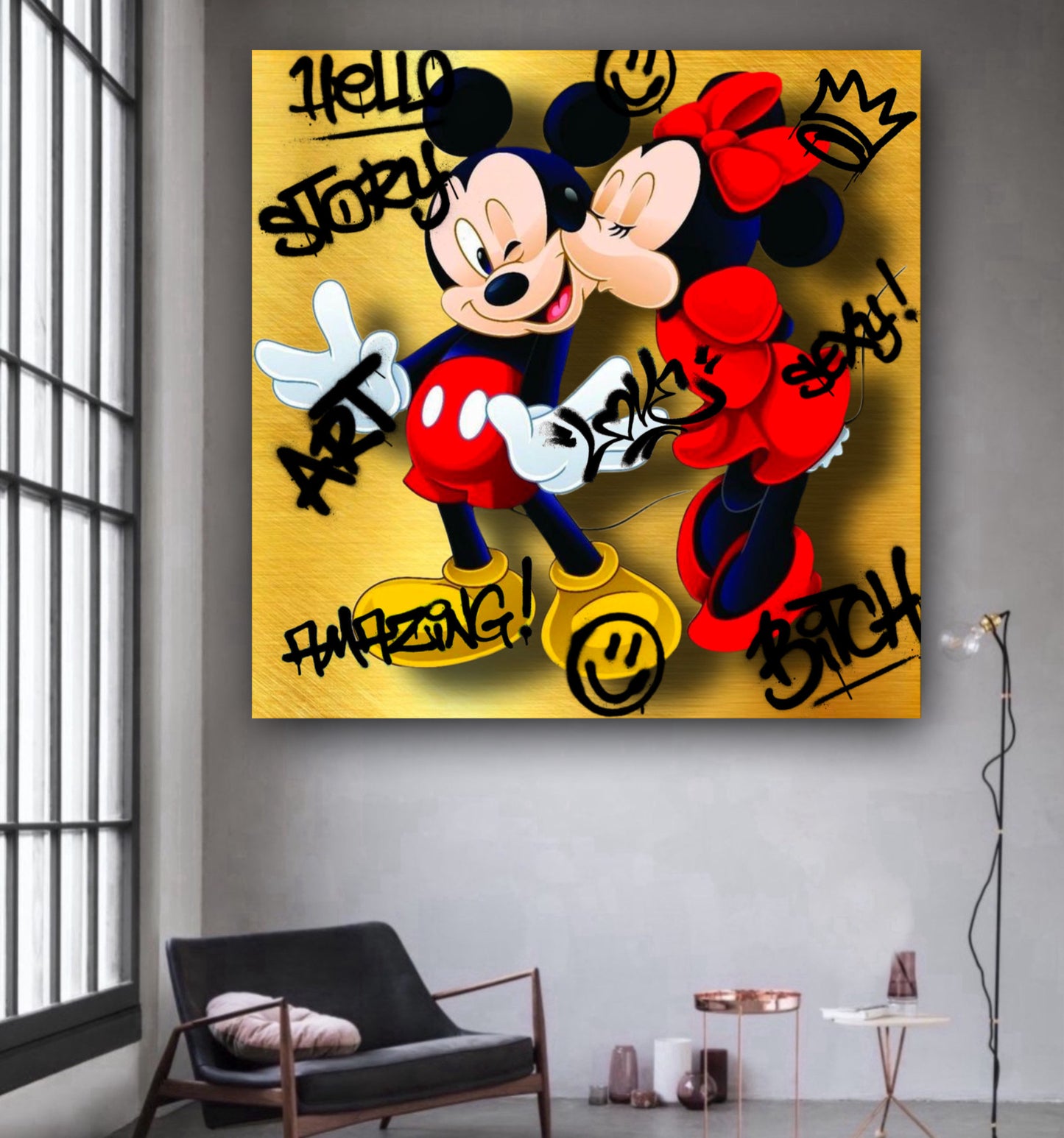 Mickey Mouse Minnie mouse modern art