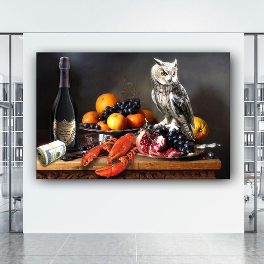 Modern artwork owl
