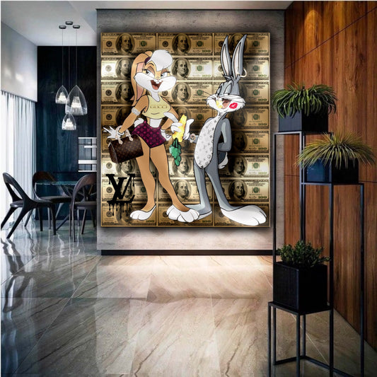 Bugs Bunny Lovers artwork - MEDUSSA SHOP