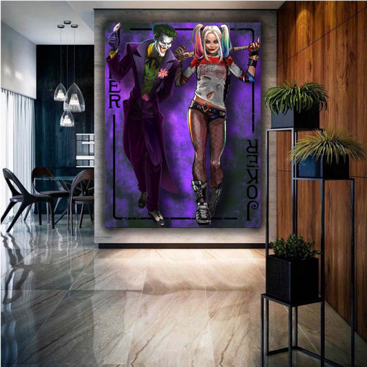 joker harley quinn Artwork - MEDUSSA SHOP