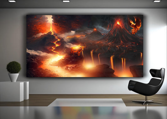 Lava fire bird artwork - MEDUSSA SHOP