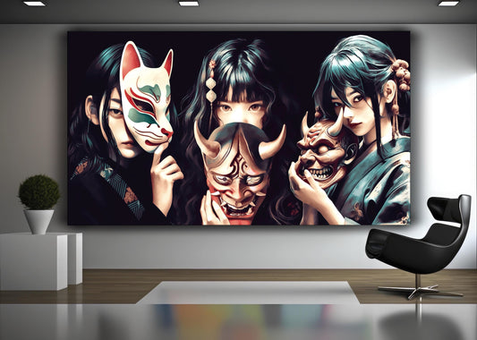 China mask artwork - MEDUSSA SHOP