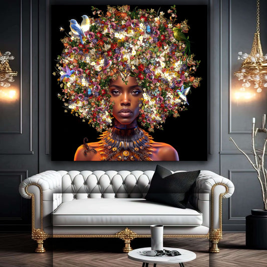Flowers women exotic art - MEDUSSA SHOP