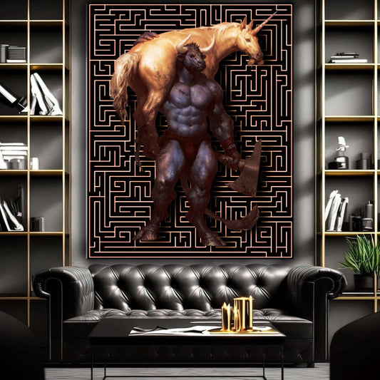 minotaur Pegasus modern art - MEDUSSA SHOP
