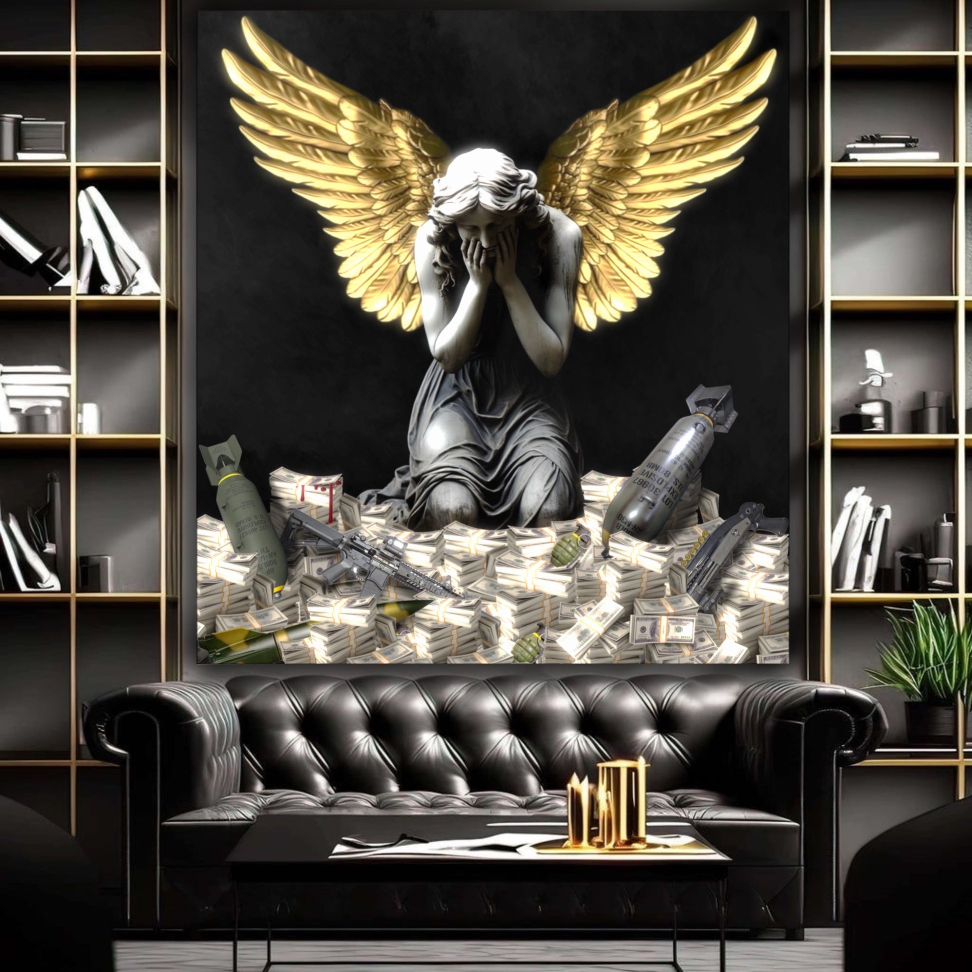 Angel sad war artwork - MEDUSSA SHOP