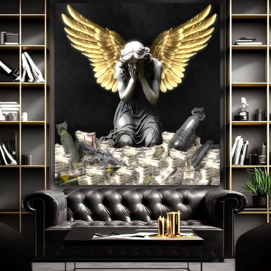 Angel sad war artwork - MEDUSSA SHOP