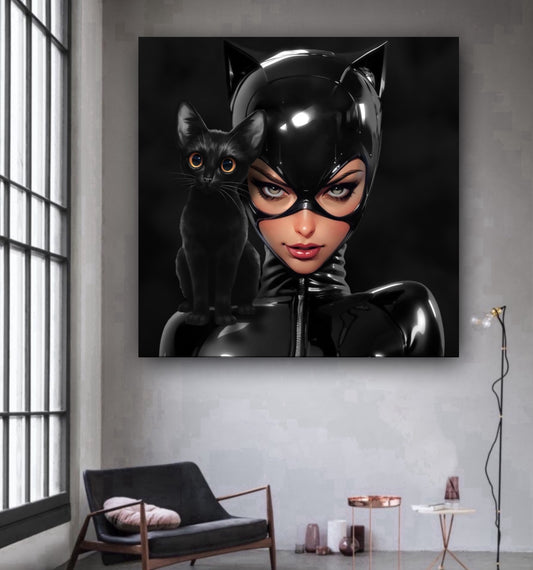 Cat woman artwork