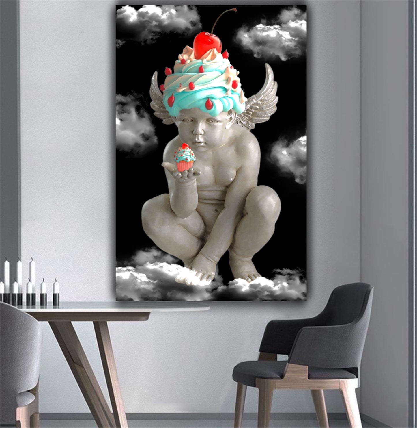 Baby angel candy artwork