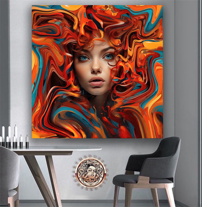Colors girl artwork