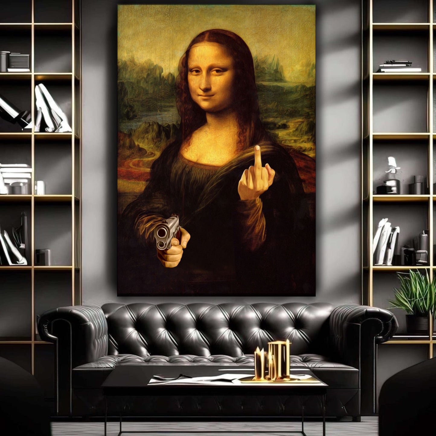 Mona Lisa mafia artwork - MEDUSSA SHOP
