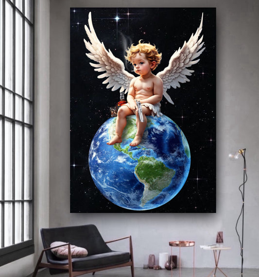 Modern mafia angel artwork