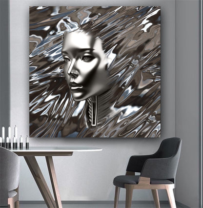 Woman metal colors
