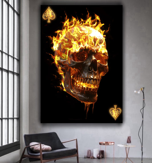 Skull fire cards A - MEDUSSA SHOP