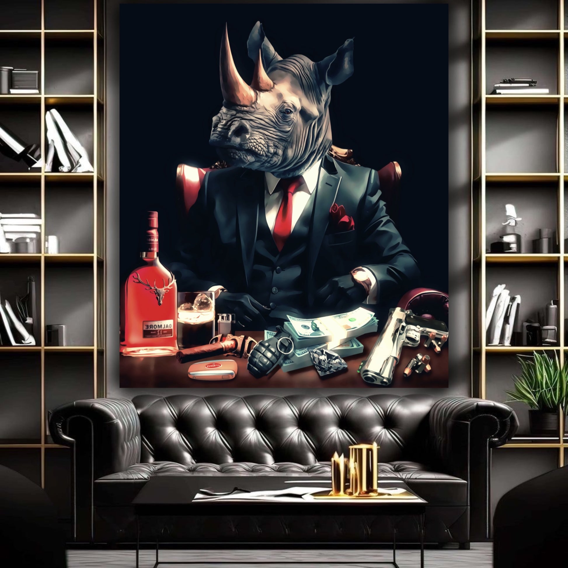 Rhinoceros  mafia artwork - MEDUSSA SHOP