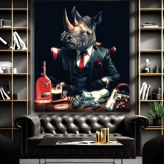 Rhinoceros  mafia artwork - MEDUSSA SHOP