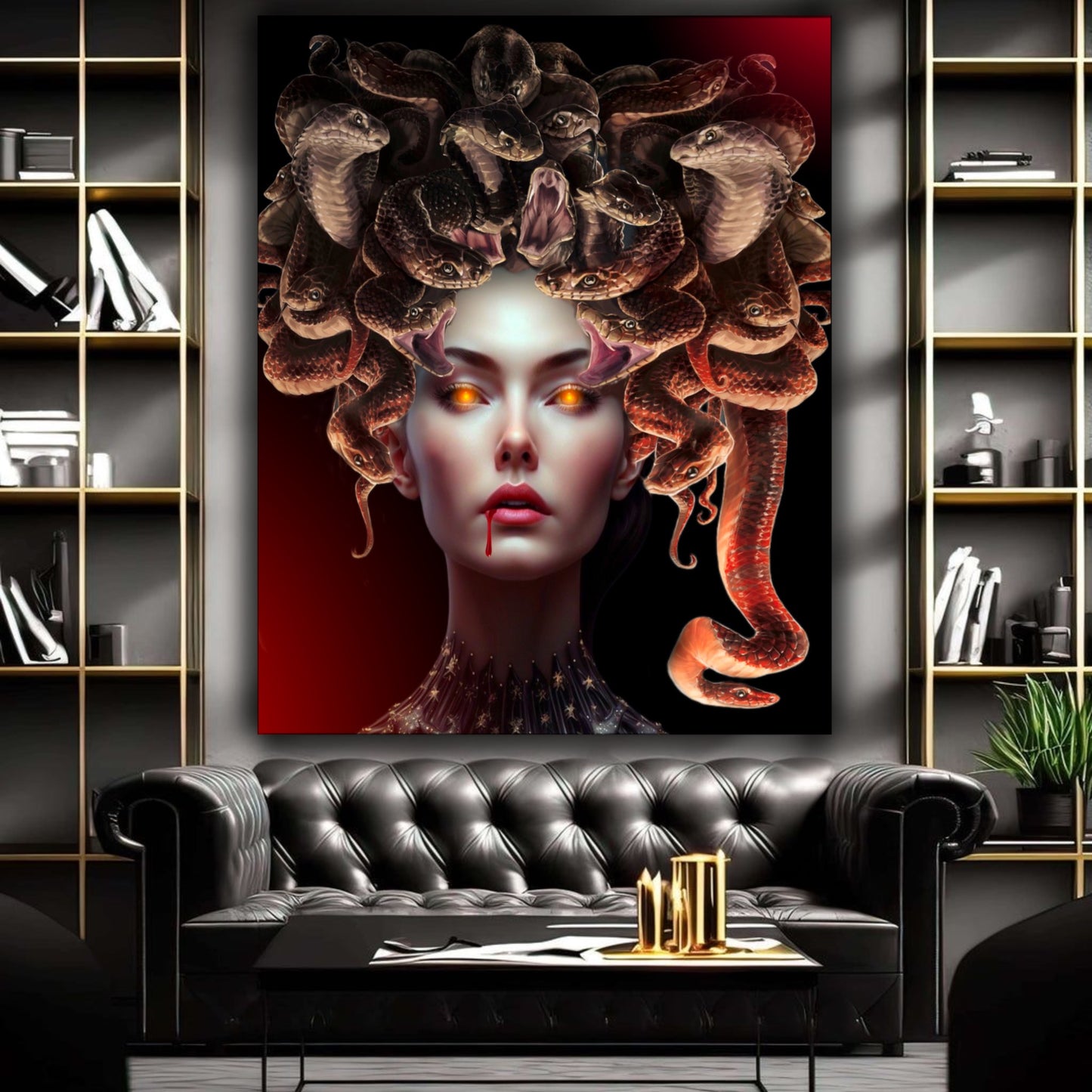 Medusa modern artwork - MEDUSSA SHOP
