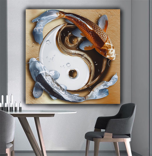 Yin and Yang fish’s artwork - MEDUSSA SHOP