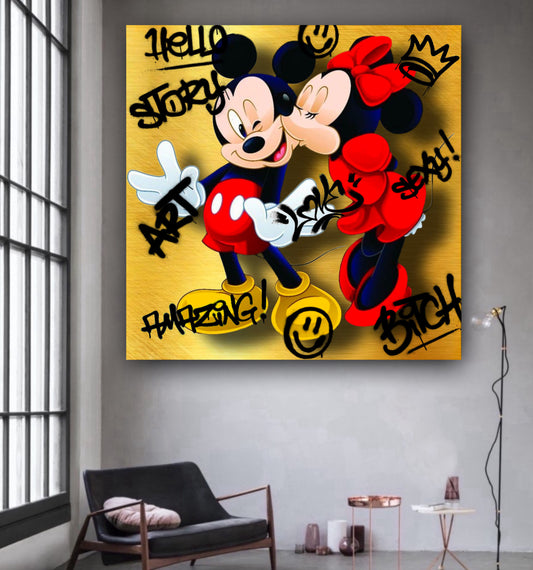 Mickey Mouse Minnie mouse modern art