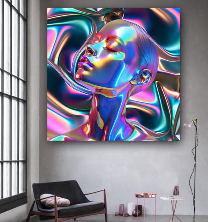 Colors woman modern artwork
