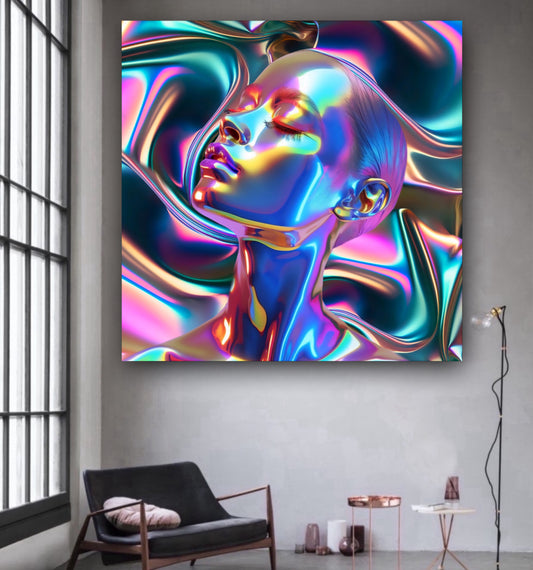 Colors woman modern artwork