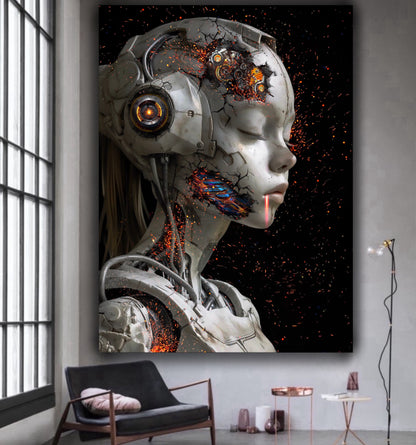 Broken robot artwork - MEDUSSA SHOP