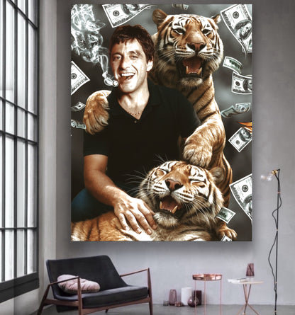 Tony Montana Tiger artwork
