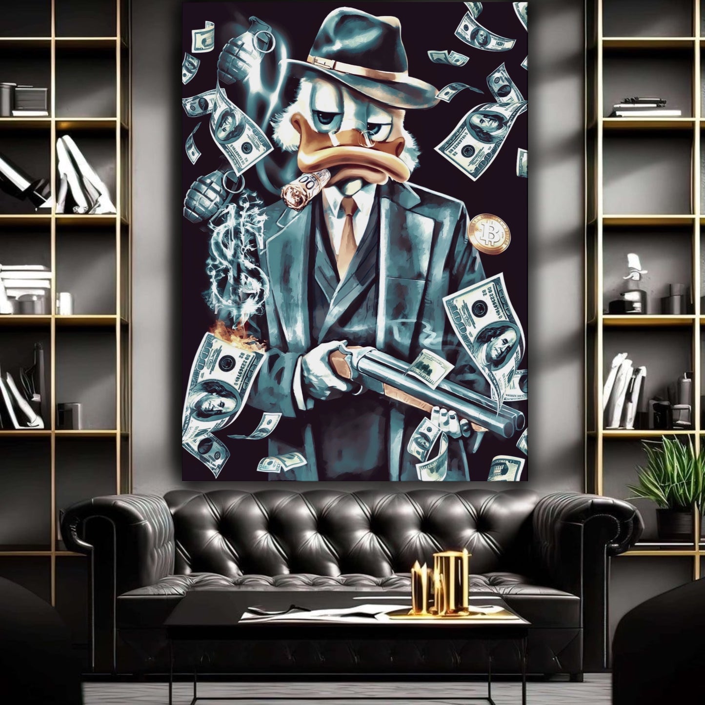 Scrooge Mcduck mafia artwork - MEDUSSA SHOP